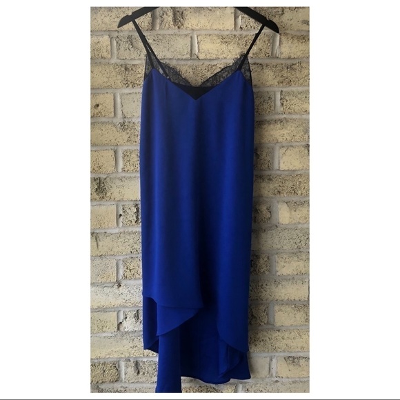 BCBG MAXAZRIA Astrella Lace Trim Crepe Slipdress - Picture 8 of 10